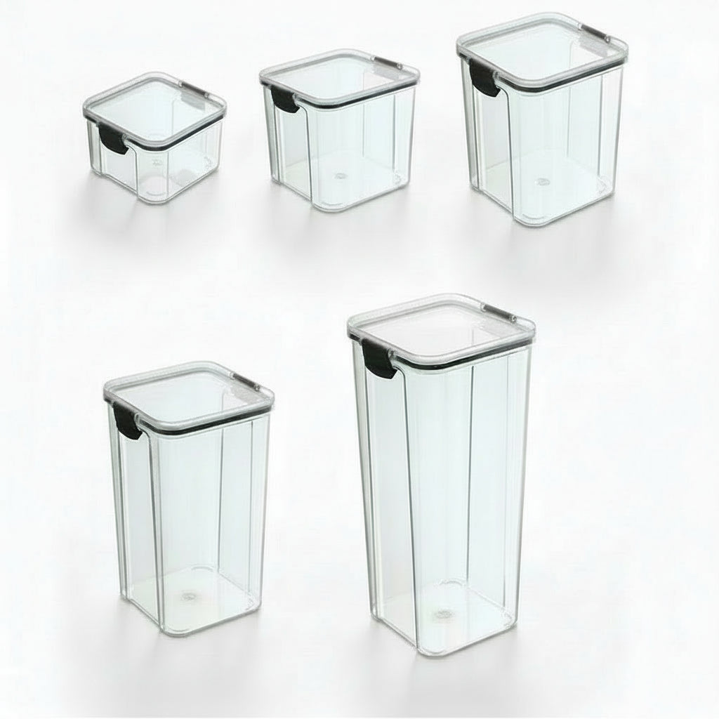 Airtight Kitchen Jars 5-Set