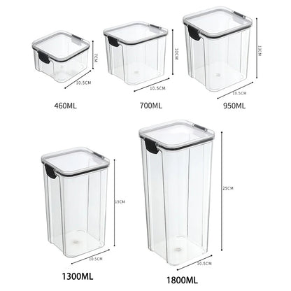 Airtight Kitchen Jars 5-Set