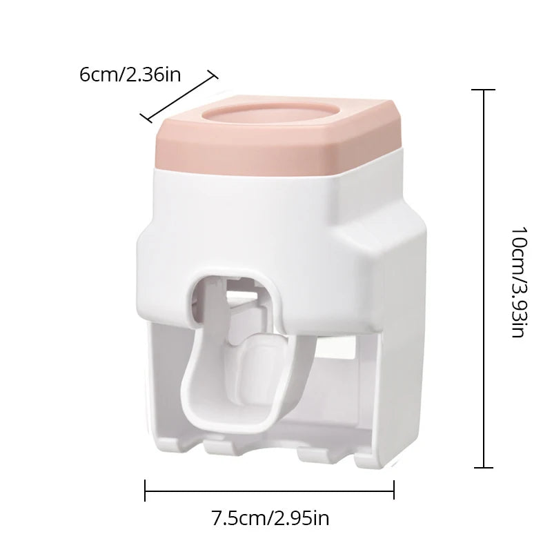 Automatic Toothpaste Dispenser and Toothbrush Holder