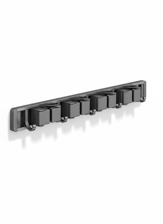 Wall-Mounted Broom/Utility Holder