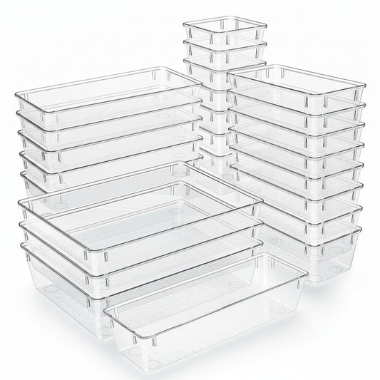 Drawer Organizers Clear Set