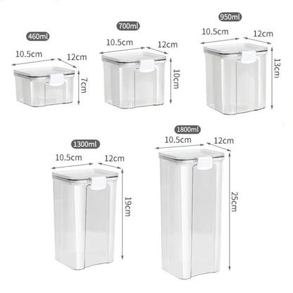 Airtight Kitchen Jars 5-Set